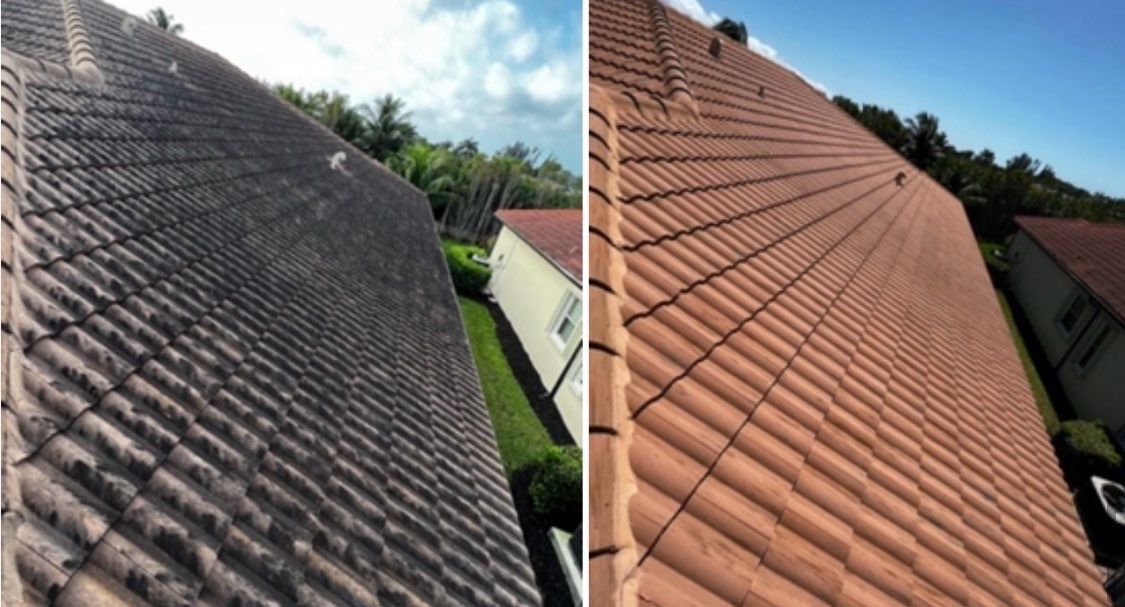 Roof Tiles Before and After