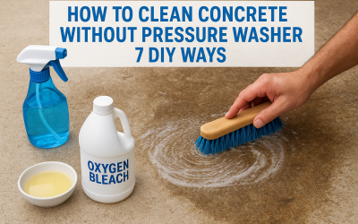 How To Clean Concrete Without Pressure Washer: 7 DIY Ways