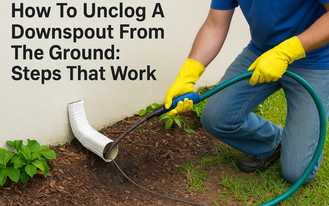 How To Unclog A Downspout From The Ground: Steps That Work