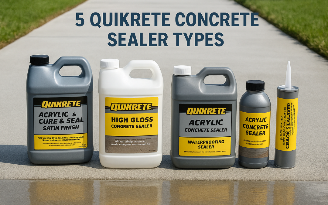 5 Quikrete Concrete Sealer Types: Gloss, Satin, Waterproof