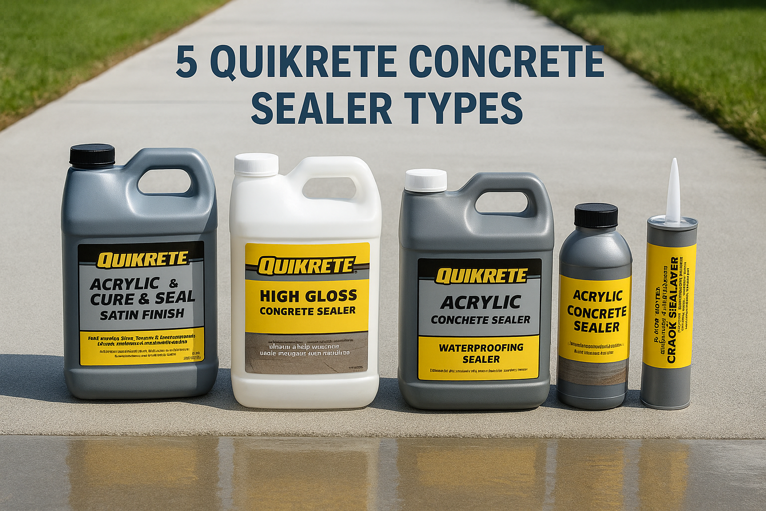 quikrete-concrete-sealer 5 Quikrete Concrete Sealer Types: Gloss, Satin, Waterproof
